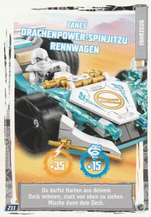 211 - Zanes Drachenpower-Spinjitzu-Rennwagen - Fahrzeugkarte